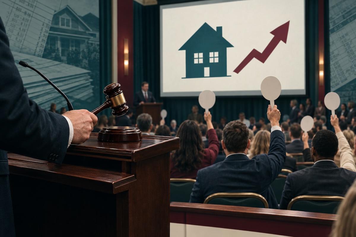 Foreclosure auctions, up 25% in the past year, hit a post-pandemic peak