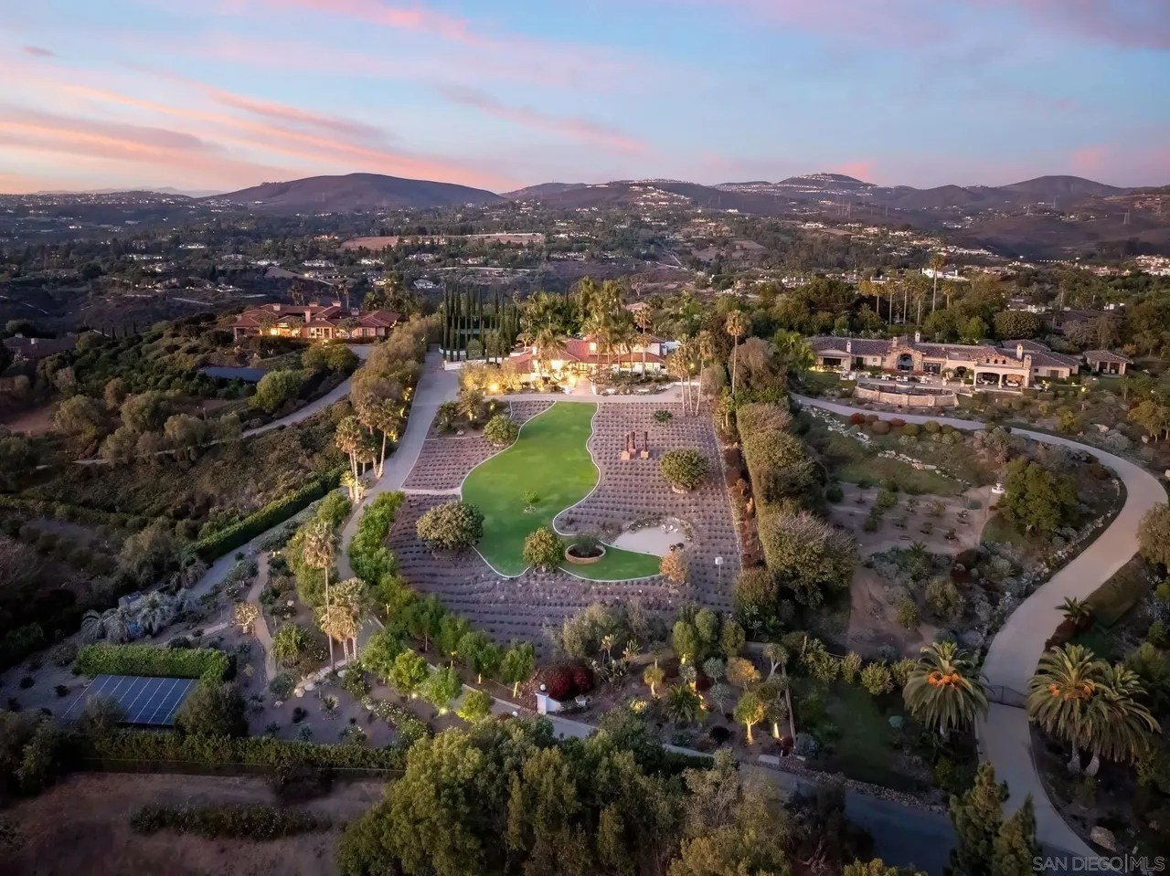 This $8 Million Rancho Santa Fe Estate Features a Secret Botanical Garden with a 100-Year-Old Dragon Tree